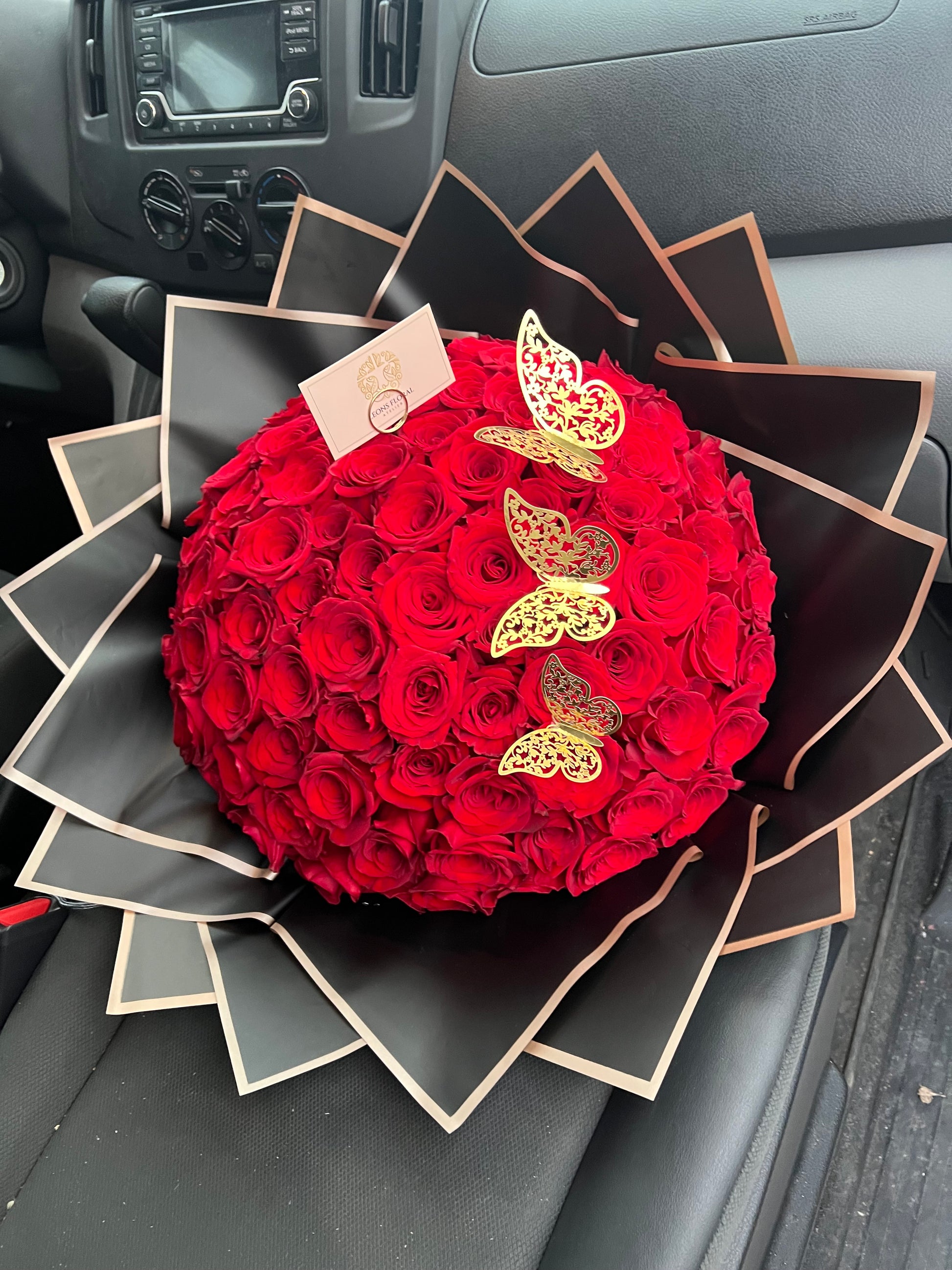 100 Rose Ramo Buchon, Queen Bouquet, 5 Color Red Pink Bouquet, Eternal Rose  Bouquet, Birthday Bouquet, Engagement Bouquet, Princess Bouquet 